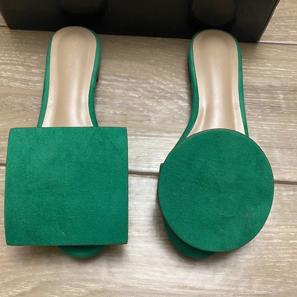 Faux Suede Asymmetrical Flat Slippers